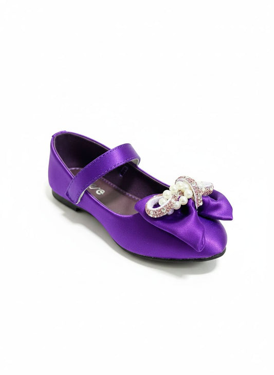 Girls Fancy Bow Flats – Stylish Party Wear Shoes