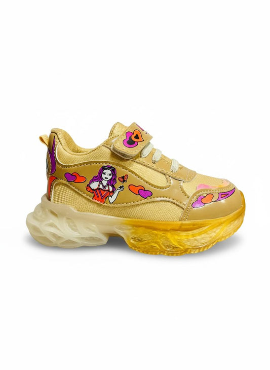 Girls Fashion Heart Printed Comfort Shoes – Soft & Stylish