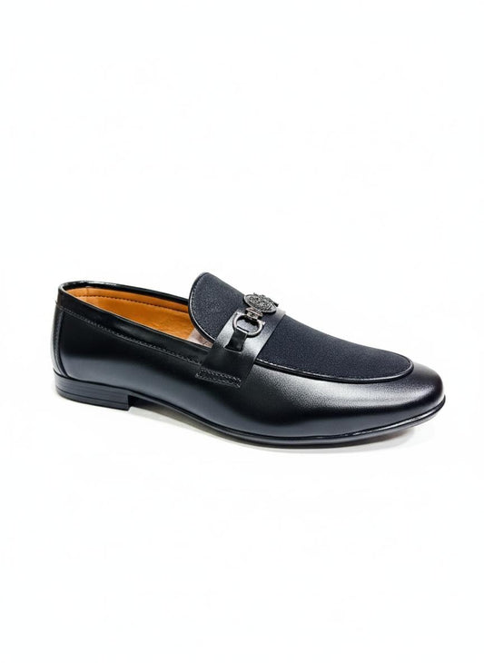 Premium Z.K.R Mens Black Loafers – Stylish Formal & Casual Wear Shoes