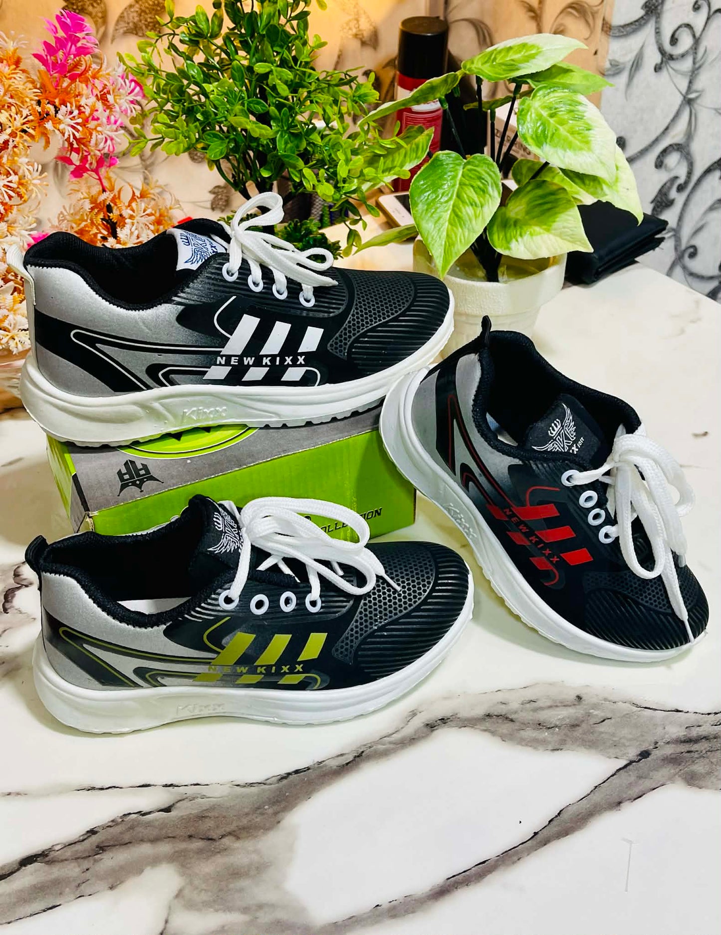 NEW KIXX Sports Sneakers Shoes (8) Piece price 4800rs choose any color for your favourite. Wholesell