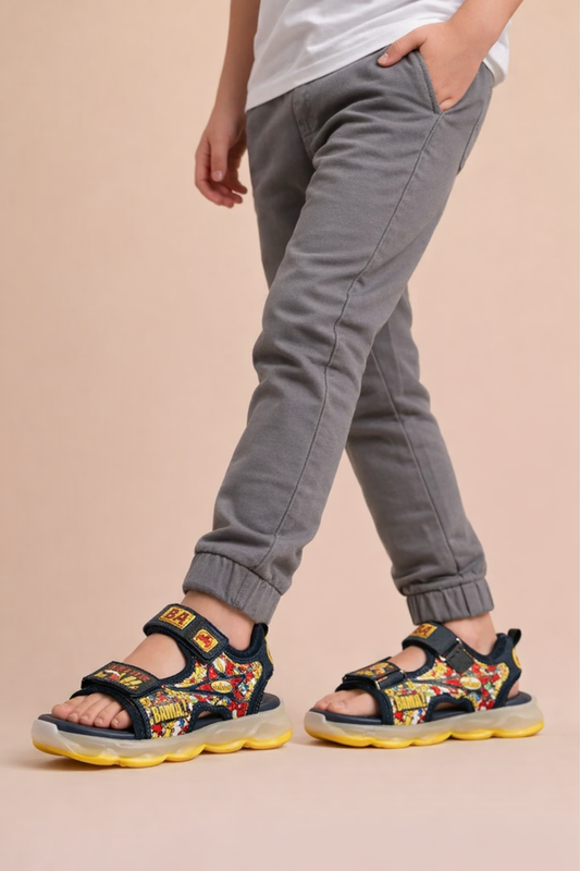 Melano Kids Light-Weight Sandals – Boys Cartoon Printed Summer Sandals