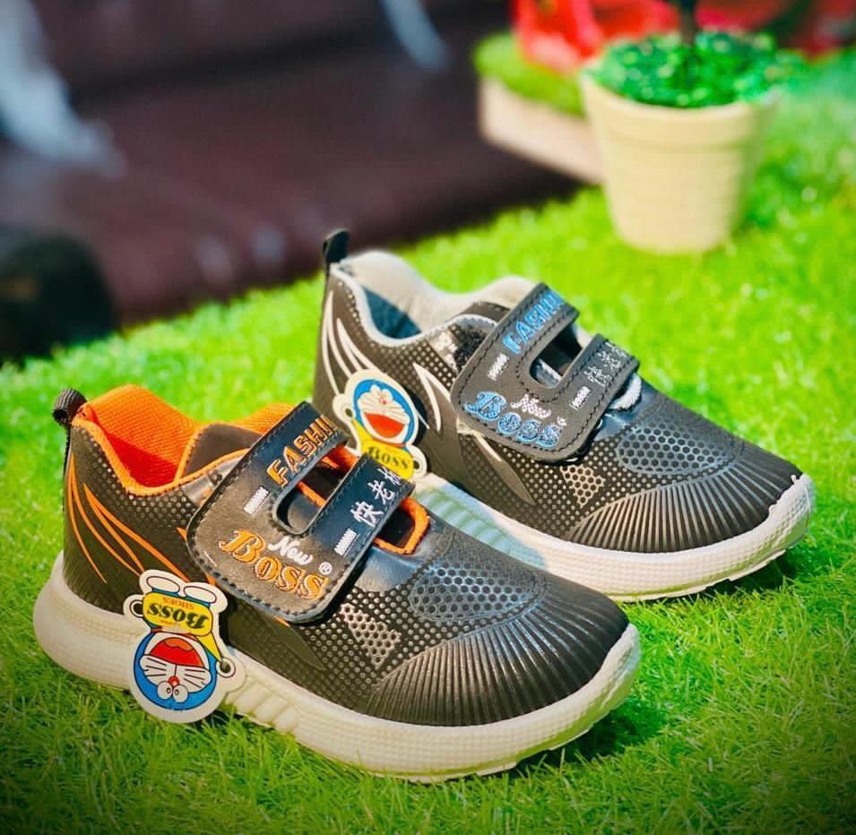 Kids Sporty Mesh Velcro Sneakers – Comfortable & Lightweight Running Shoes