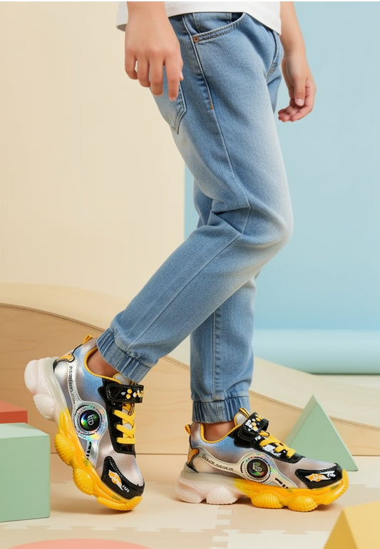 Teens&Kids Super Sports LED Bubble Lighting Sole Shoes