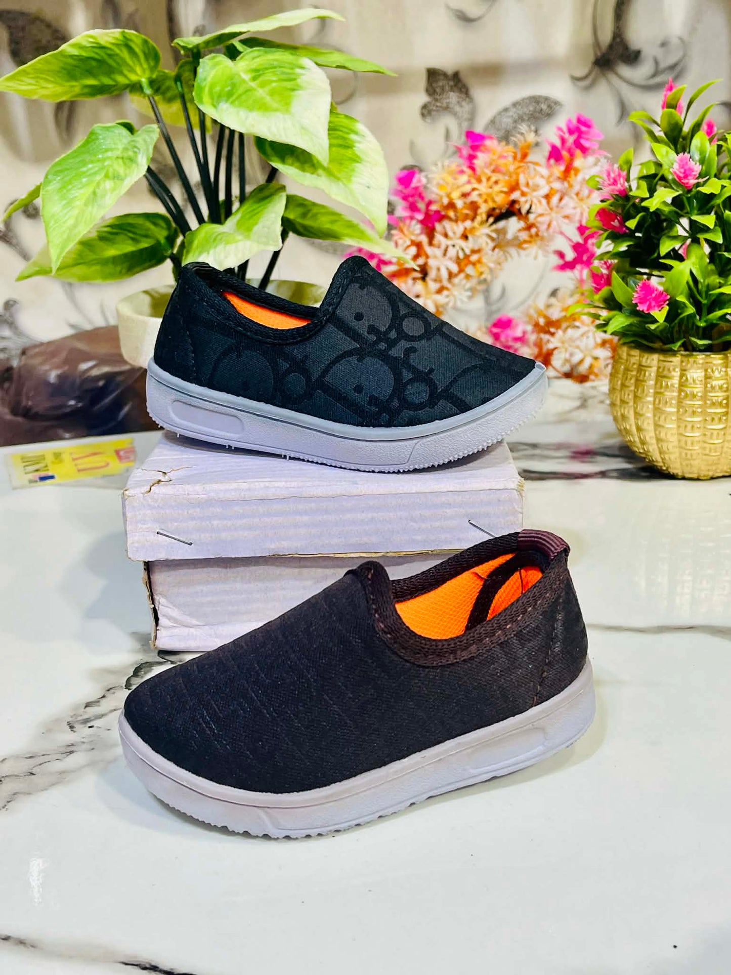 Soft & Liy Slip-On Shoes – Comfort Walking Sneakghtweight Baby Girls&Boers