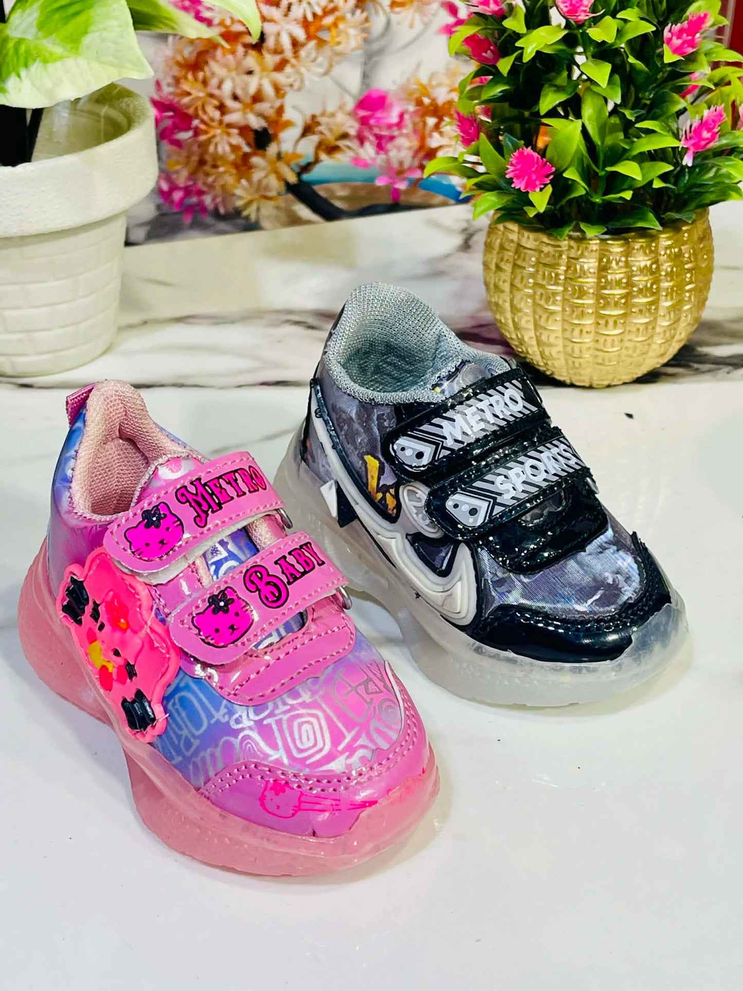 Kids Cartoon LED Shoes 8 piece price 4800 choose any color for your favourite, Wholesell price